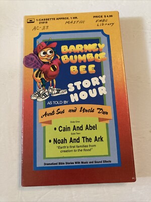 Aunt Sue and Uncle Dan Barney Bumble Bee Story Hour Cain Abel Noah Cassette