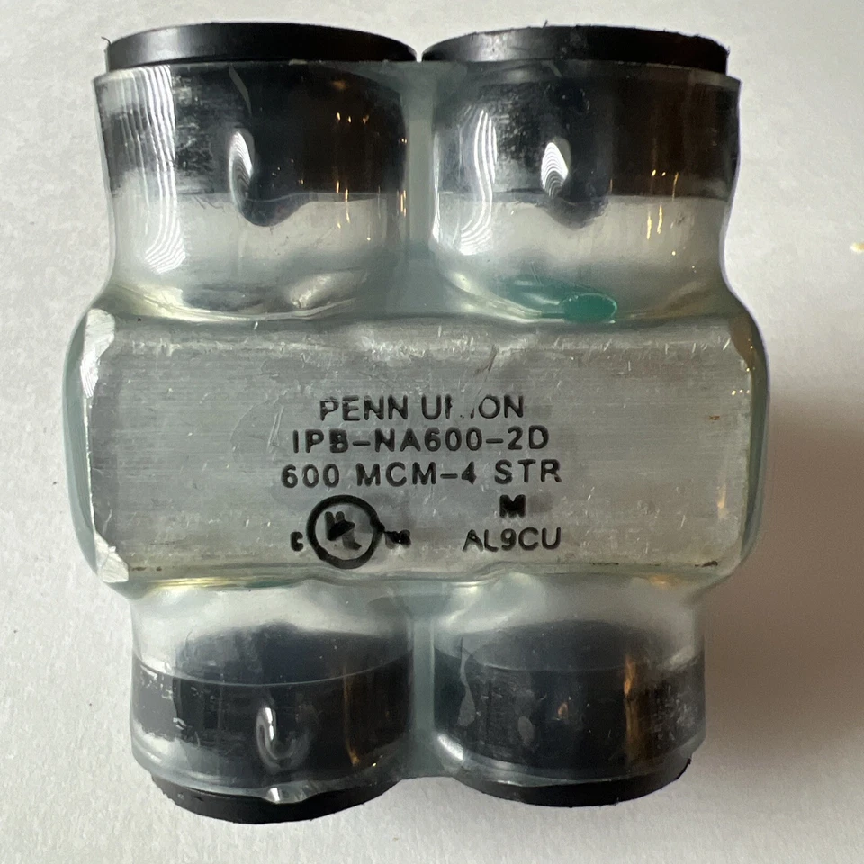Penn Union  600 V Terminal Block - 2  conductor IPBNA6002D - IPB-NA-600-2D - Image 2 of 3