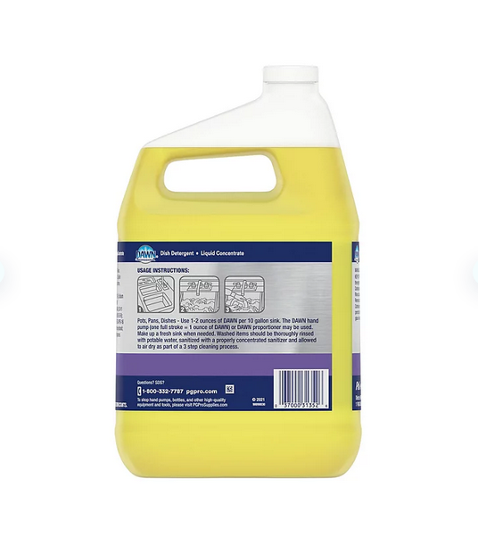 Dawn Professional Dish Detergent Lemon, 1 gal. Best Price eBay