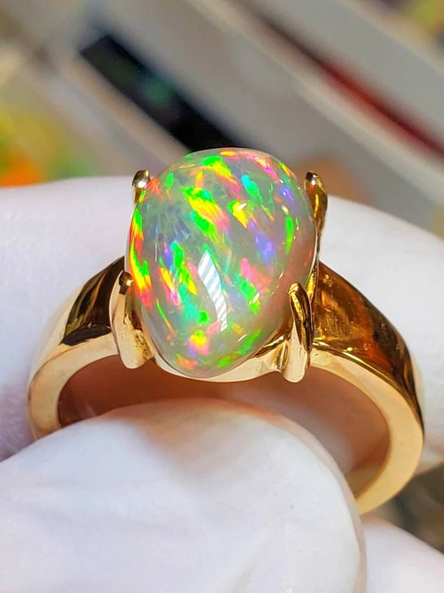 Pear cut deals opal ring