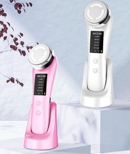 Gesichtsmassagegerät mit 5 Modi Anti-Aging-Gerät für Hautstraffung & Lifting EMS - Bild 8 von 11