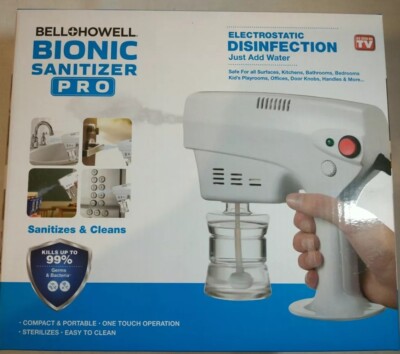 NEW AS SEEN ON TV Bell Howell Bionic Sanitizer PRO KILLS UP TO 99.9% OF VIRUSES