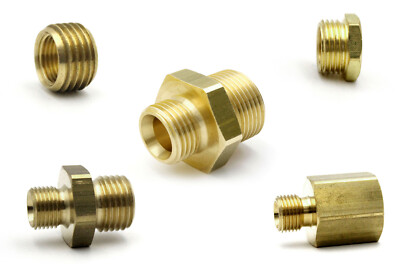 Messing FITTING Gewindefittings Doppelnippel Reduziernippel Reduzierstück