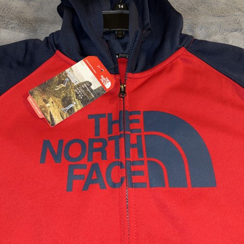 The North Face Jacket Youth Junior XL 18/20 Red/Blue Half Dome Full Zip Hoodie - Picture 2 of 14