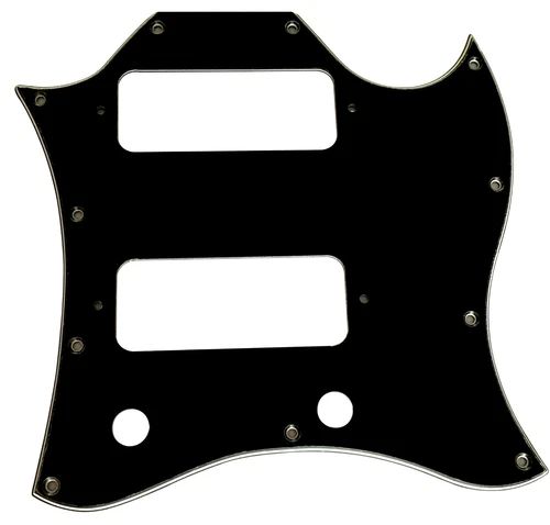 Guitar Parts For Gibson US SG P90 Full Face Guitar Pickguard 3 Ply Black