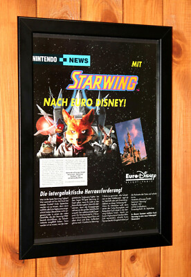 スターホース リターンズ ポスター Star Fox aka Starwing SNES Vintage Small Promo Poster / Ad Page