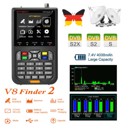 Profi GTMEDIA Finder2 3.5 LCD Satelliten Messgerät Sat DVB-S2/S2X HD Satfinder