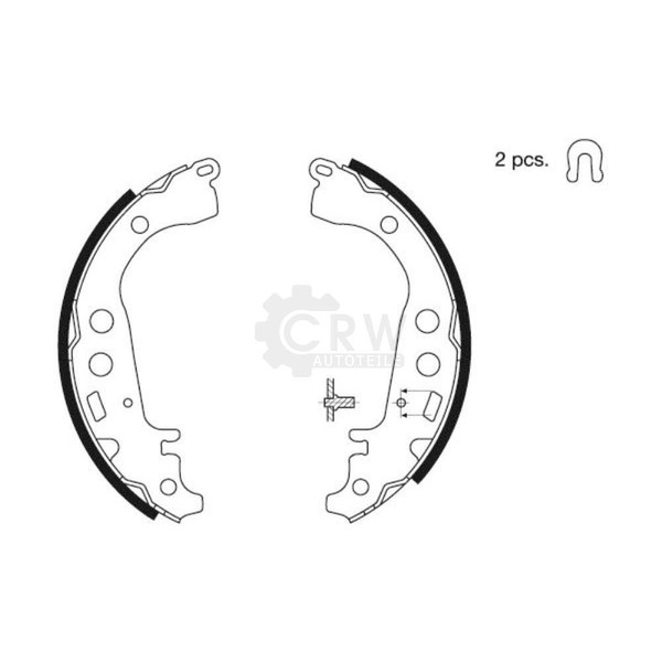 Bremsbackensatz Bremsbacken FüR Toyota Yaris _P9_ NHP13_ NSP13_ NCP13_-image
