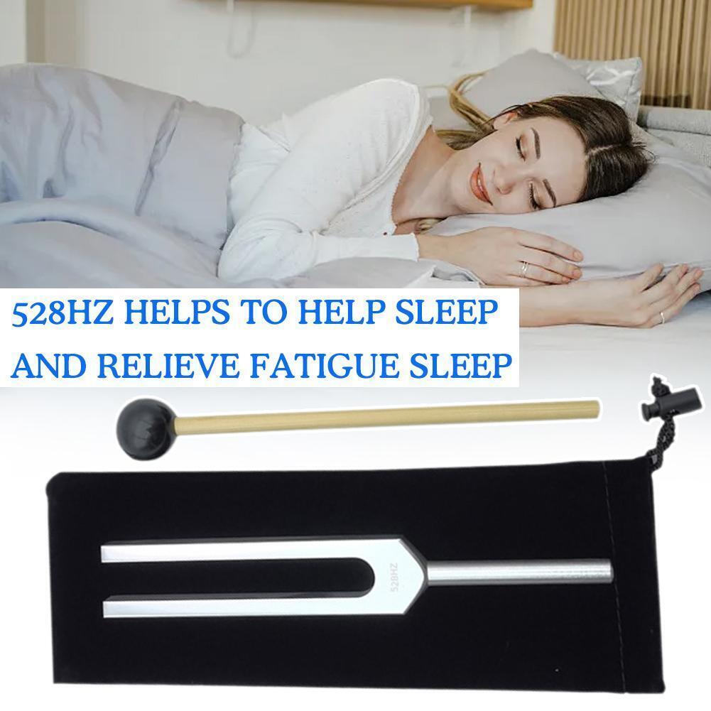 Aluminum alloy 528HZ tuning fork guitar tuner repair mallet with set