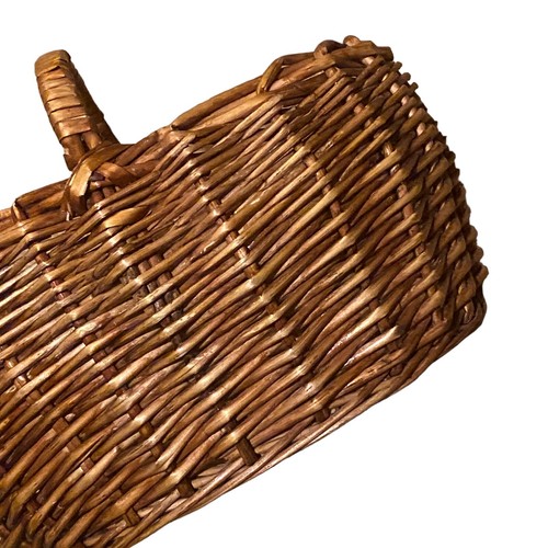 Vintage Small Wicker Basket Childrens Decor Easter Flower Display Rustic Country - Picture 3 of 24