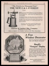 1928 Bissell Carpet Sweeper Grand Rapids Michigan Octagon Store Display Print Ad
