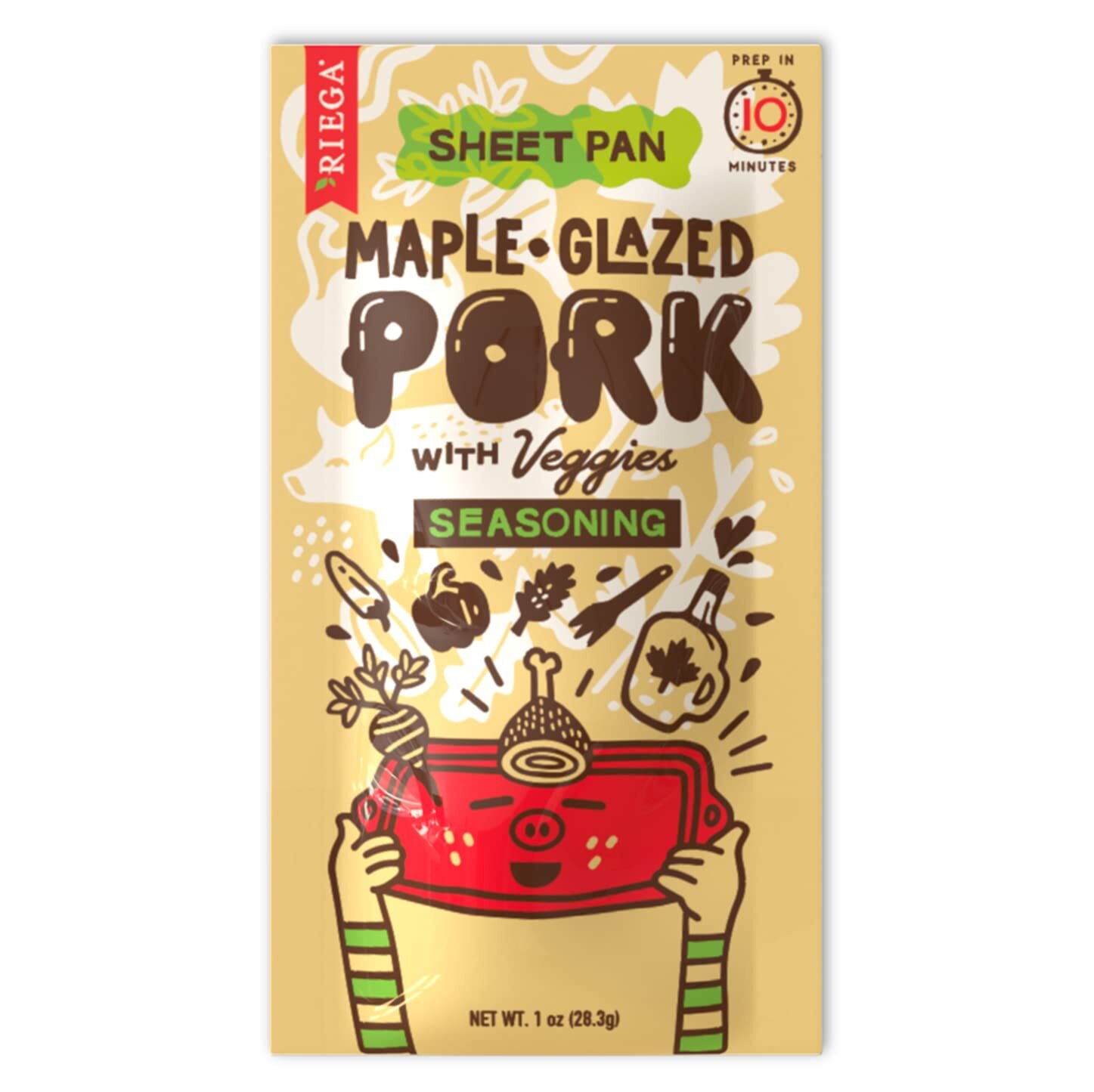 Приправа для противня из свинины с кленовой глазурью Riega Foods 1 унция
