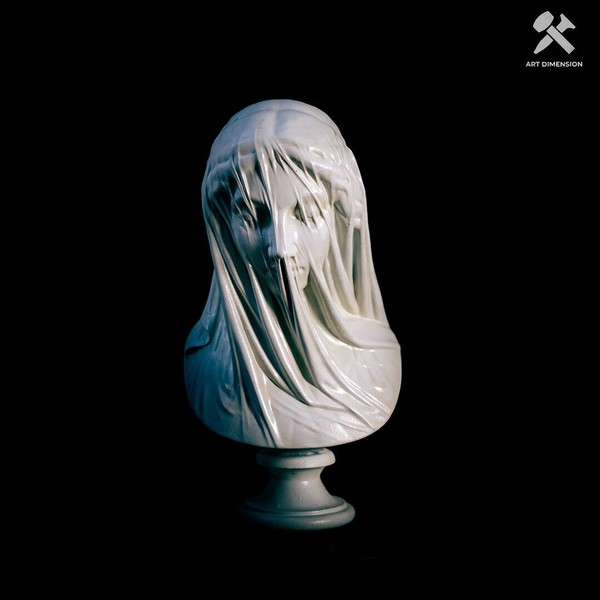 Busto de Verdad Velada 11,8 pulgadas/30 cm de altura. Impresion 3d pintado a mano