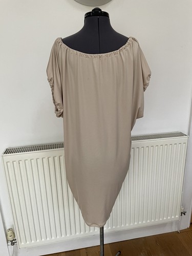 Off The Shoulder Dress - Beige - Picture 3 of 9