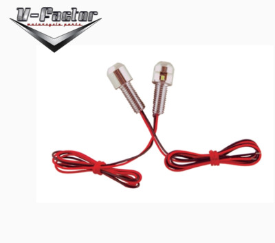 V-Factor LED Motorcycle License Plate Lights Bolts Harley Davidson Honda Suzuki