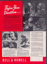 1939 Print Ad Bell  Howell Filmo 8 Millimeter Equipment Photography Home Movies