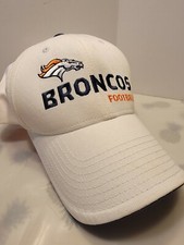 Denver Broncos Reebok Authentic Sideline One Size Fits All Hat Cap White NFL