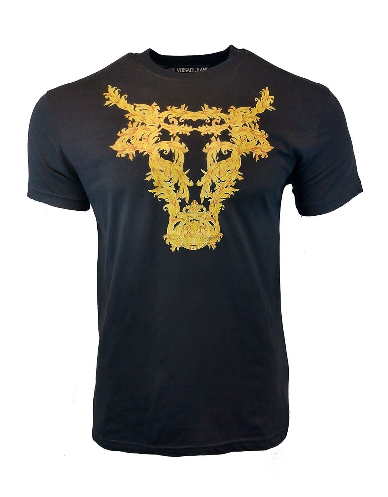 VERSACE JEANS COUTURE LUNAR NEW YEAR OX/COW ZODIAC SIGN LOGO T-SHIRT RARE