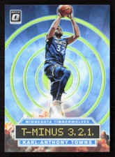 2019-20 Donruss Optic Karl Anthony-Towns T-Minus 3 2 1 Lime Green Prizm /149
