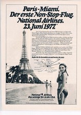 National Airlines Werbeanzeige Werbung "Pairs-Miami" NG