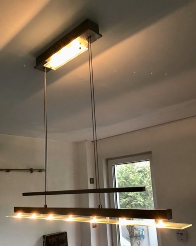 Paul Neuhaus Pendelleuchte Hängeleuchte höhenverstellbar dimmbar edelstahl matt - Bild 8 von 10