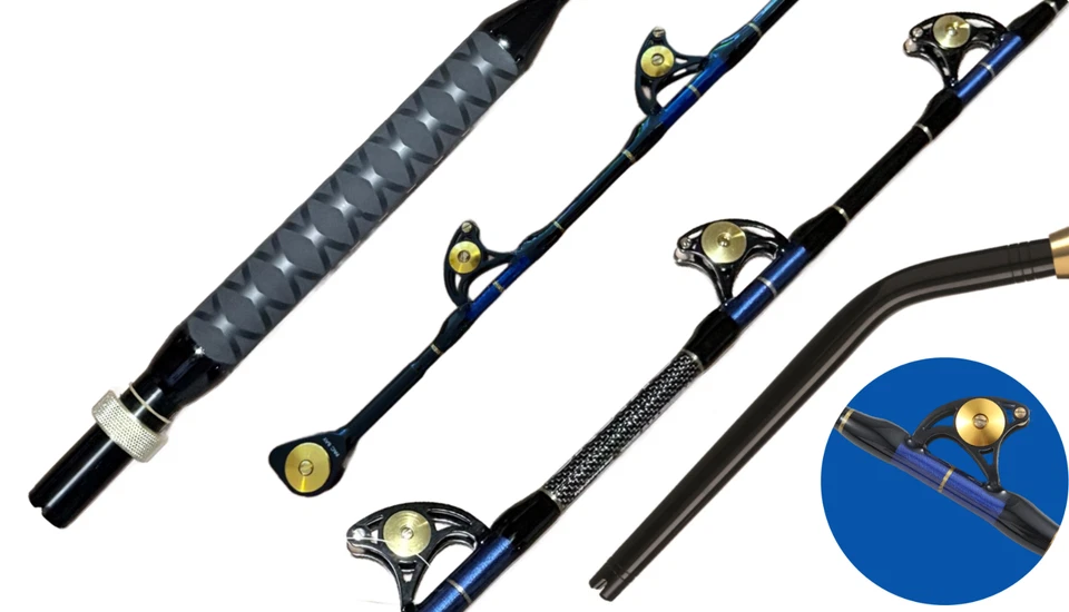 OKIAYA VENOM PRO-MAX CAÑA DE PESCAR A TOPE DOBLADO 80-130 LB. "EL MONSTRUO" PAC BAY Foto 2 de 4