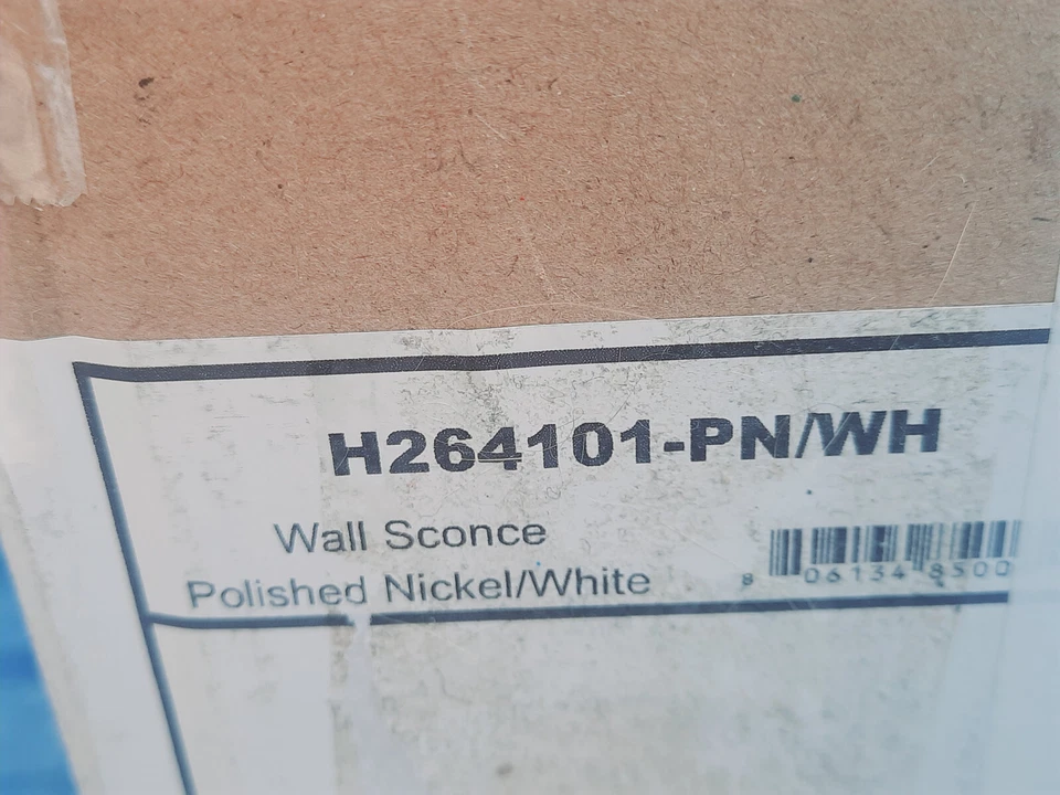 Aplique de pared Mitzi by Hudson Valley Robbie 1 luz, pulido níquel-blanco Foto 3 de 4