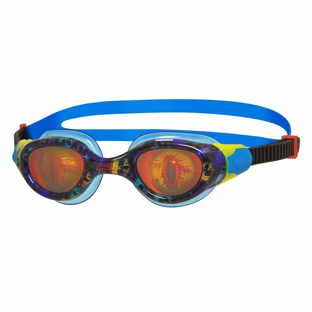 Zoggs Sea Demon Swimming Goggles Junior 6 14 Years Black Blue Children s