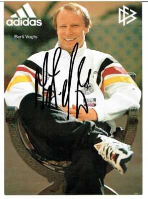 Berti Vogts   AK  DfB 1992 Mönchengladbach mit original Unterschrift