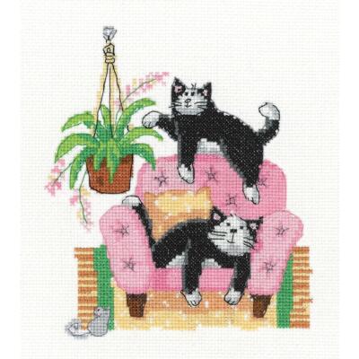 Anchor kit punto croce contato Traditional Sampler, 46x31cm, fai da