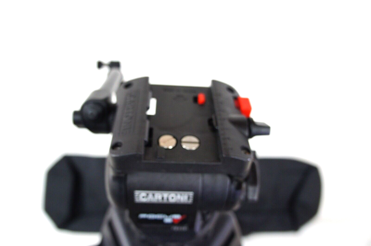 Tête Fluide Professionnelle Cartoni Focus F8 75mm - Révisée, Capacité 18 Lb (8 Kg)