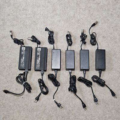 Electric Bicycle  Scooter 36-42v Power Cords -Lot of 6 For Parts or Repair