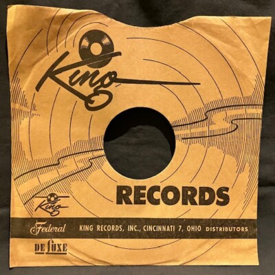 KING Records 10'' sleeve - Folk, Popular and Blue & Rhythm series    NO RECORD