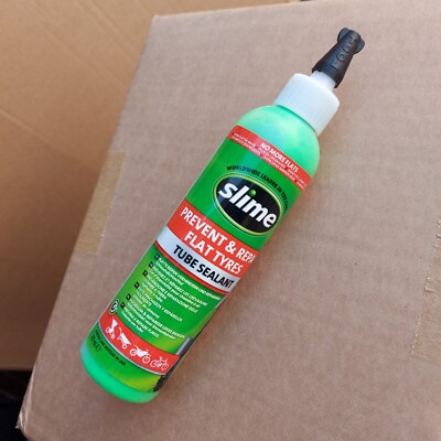 SLIME 8oz CYCLE BIKE TYRE TIRE INNER TUBE SELF REPAIR PUNCTURE SEALANT  237ml UK - Main Image