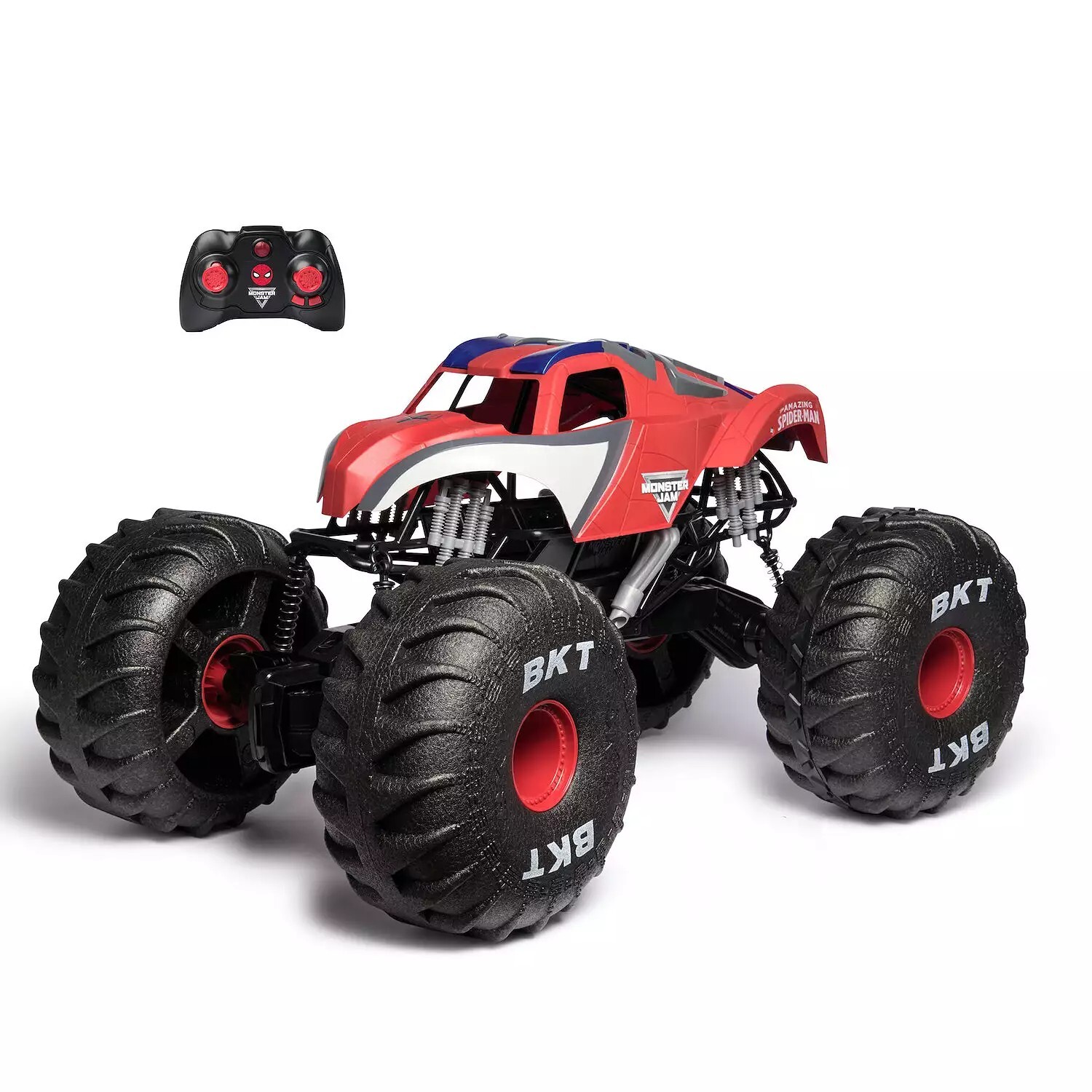 Monster Jam Marvel Mega Spider-Man RC Monster Truck, All-Terrain, over 2 Feet Lo