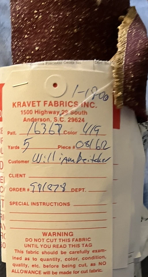 5 Yds Kravet Pattern 16367 Color  Fabric , New Sealed - Image 3 of 4