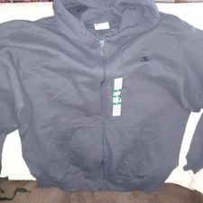 Champion Full Zip Fleece Hoodie XL New Navy