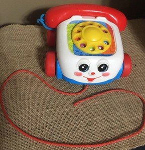 Fisher Price Mattel 00 Tire A Lo Largo De Telefono Clasico Telefono Bebe De Juguete Ebay