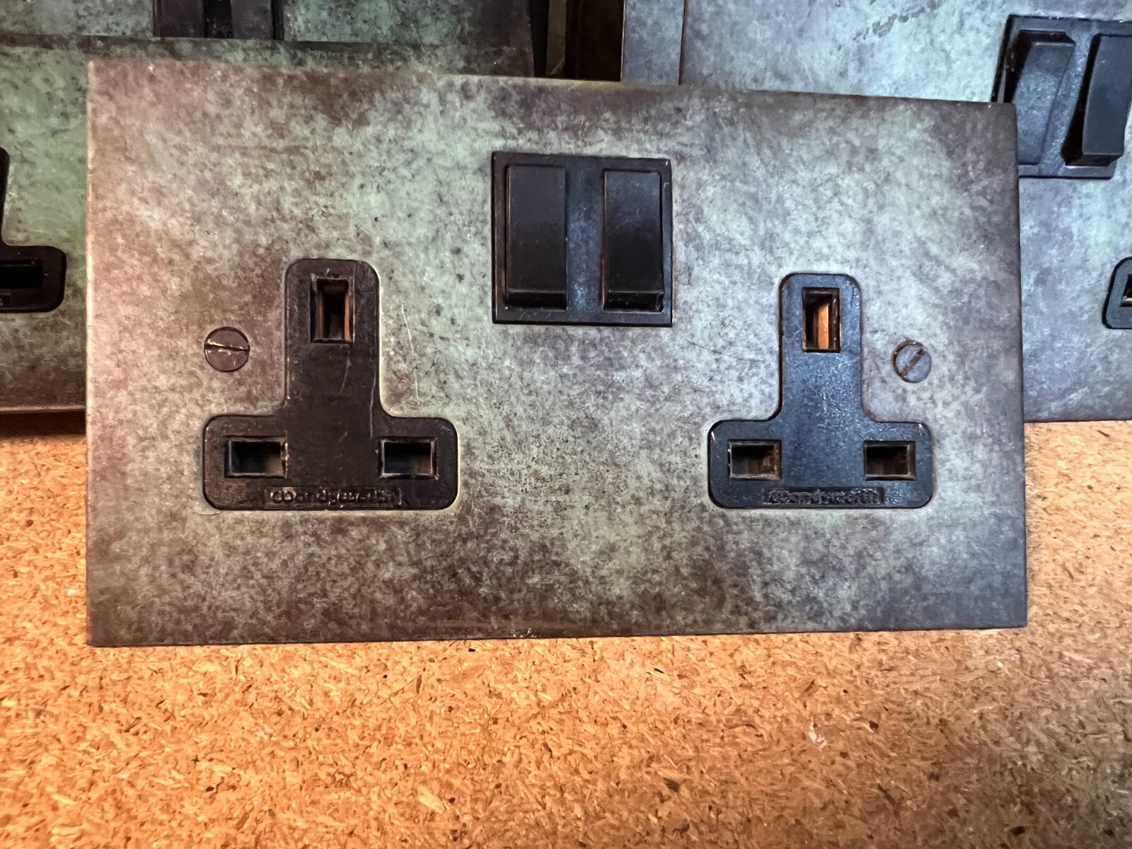 Forbes & Lomax / Wandsworth Verdi Gris Dual Gang Sockets 9 Available