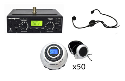 Enersound 50-Person Interpretation System. US-based Lifetime Warrant and Support