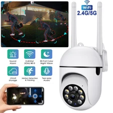 Wireless Wifi Security Camera System Outdoor Home 5G 1080P HD Night Vision Cam