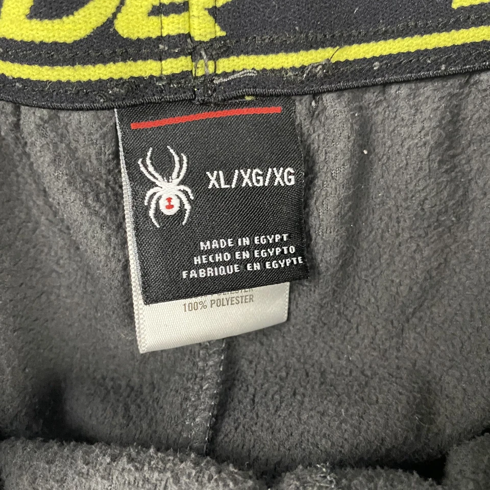 Pantalones de Gimnasio Spyder Polar Informales Niños Adolescentes Talla XL Gris Poliéster Foto 3 de 4