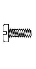 10-32 x 1" Pan Head Screw Slotted RTP/Glass-filled Polyurethane T14112NAT