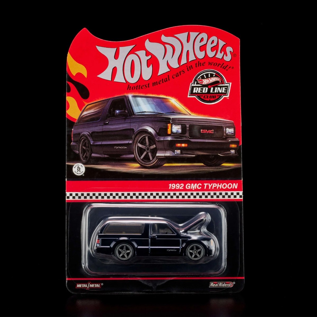 ホットウィール レッドラインクラブ - 1992 GMC タイフーン (レッド) NEW 2025 HOT WHEELS REDLINE 1992 GMC TYPHOON BLACK & RED LOT