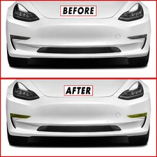 FOR 20-24 Tesla Model Y DRL / Fog Light YELLOW Precut Vinyl Tint Overlays