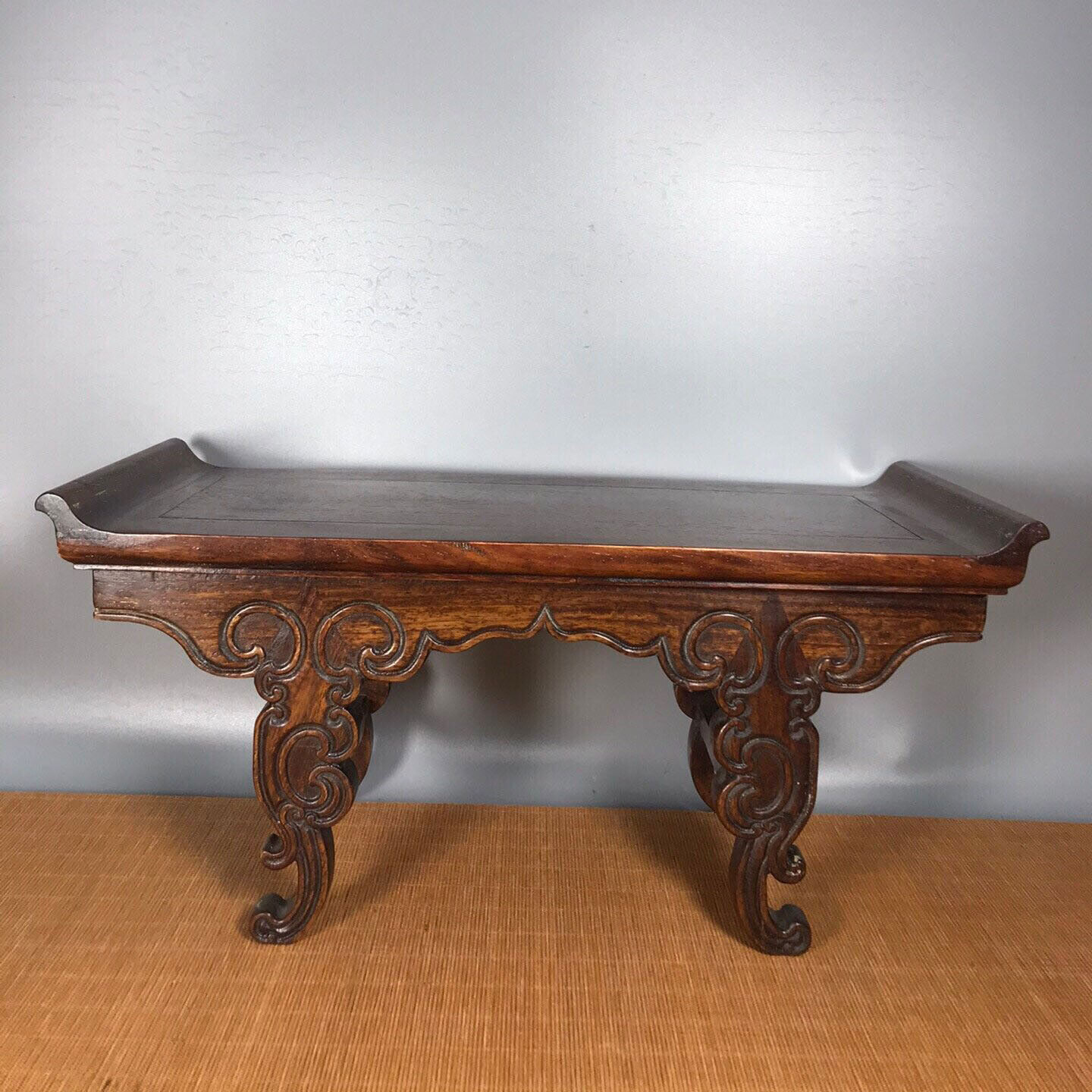 16.8'' Chinese Antique Wood table natural Yellow rosewood wood Small table eBay