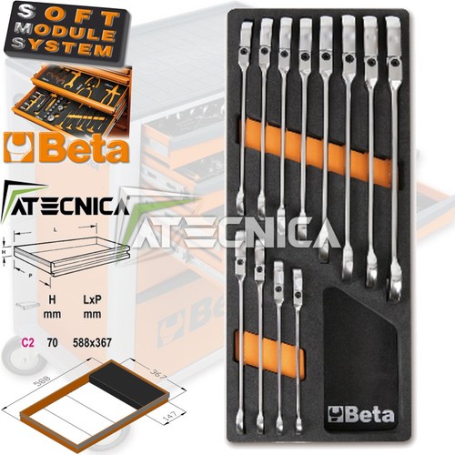 Plateau thermoformé souple avec clés mixtes - Beta M05 article M05