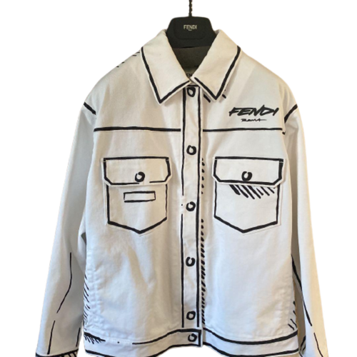 FENDI 20AW Joshua Vides paint Denim 