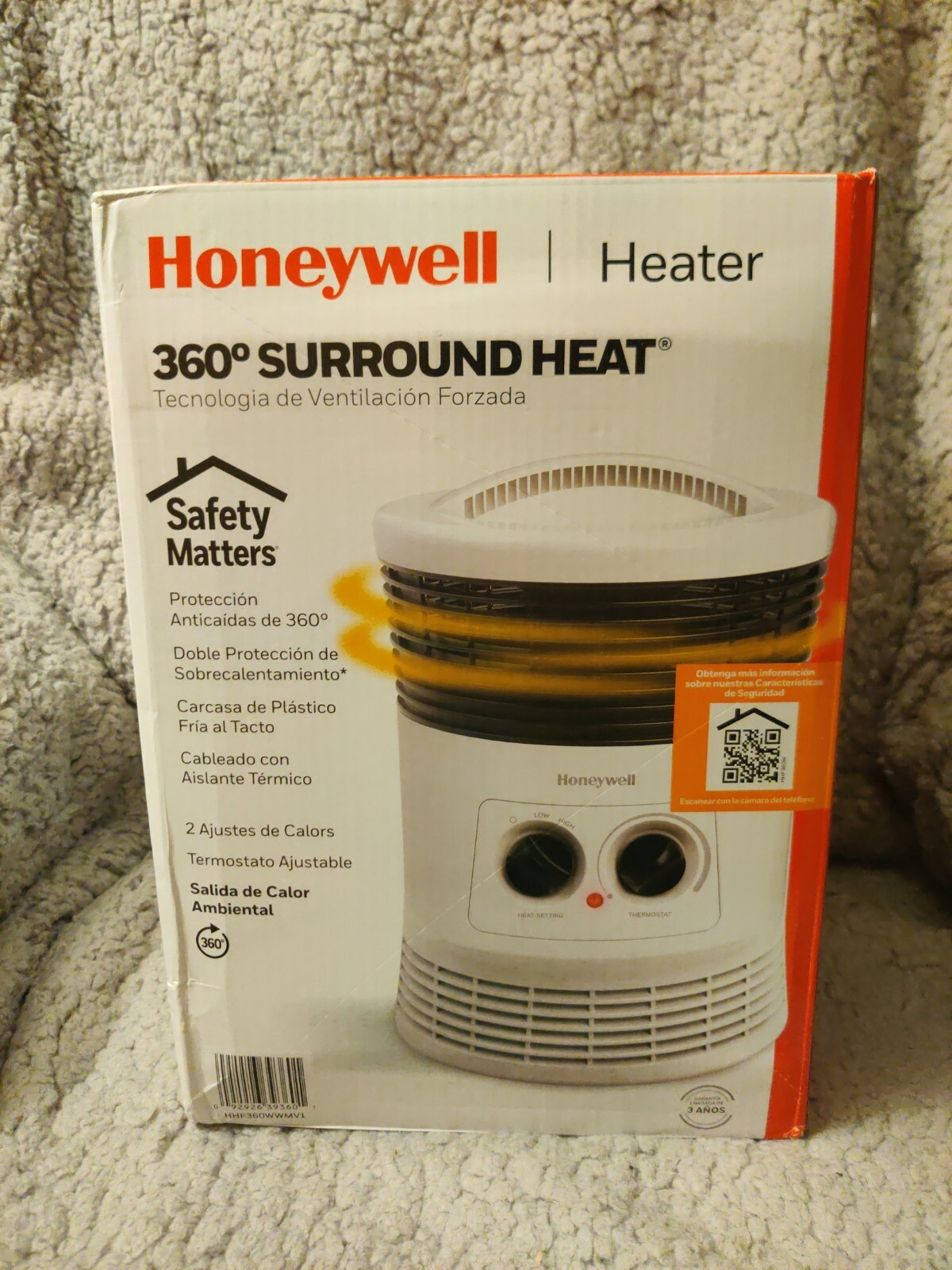 Honeywell Manual 360-Degree Surround Heater White Model HHF360WWM NEW IN  BOX! | eBay