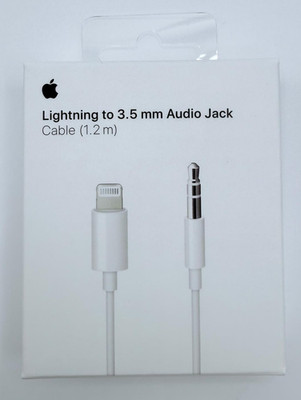 Original Apple Lightning auf 3,5mm Audio Jack Klinke Adapter Kabel 1,2m NEU OVP